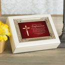 Blessings On Your Confirmation Ivory Music Box Plays Ave Maria