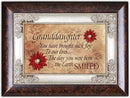 Granddaughter You Have Brought Joy Burlwood Jewelry Music Box Plays You You Light Up My Life