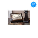 Top down view of Mom Madre Spanish Tu Amor Generoso Burlwood Jewelry and Music Box
