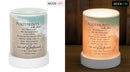 Footprints In The Sand Poem Frosted Glass Illuminated Scent Warmer