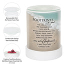 Footprints In The Sand Poem Frosted Glass Illuminated Scent Warmer