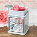 Home decor electrical fragrance lamp for use with wax drop, tarts, and oil scents