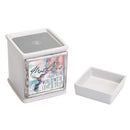 Mothers World with Love Ceramic Slate Grey Interchangeable Photo Frame Candle Wax Oil Warmer