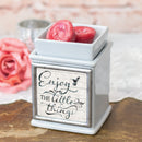 Home decor electrical fragrance lamp for use with wax drop, tarts, and oil scents