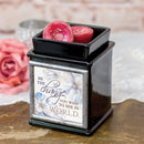 Home decor electrical fragrance lamp for use with wax drop, tarts, and oil scents