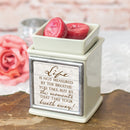 Home decor electrical fragrance lamp for use with wax drop, tarts, and oil scents
