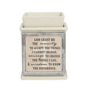 Serenity Prayer Ceramic Powder Sand Interchangeable Photo Frame Candle Wax Oil Warmer