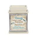 Family Moments Precious Ceramic Powder Sand Interchangeable Photo Frame Candle Wax Oil Warmer