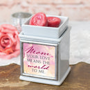 Home decor electrical fragrance lamp for use with wax drop, tarts, and oil scents