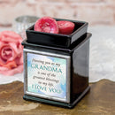 Home decor electrical fragrance lamp for use with wax drop, tarts, and oil scents