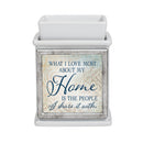 Love Home Share Slate Grey Interchangeable Photo Frame Candle Wax Oil Warmer