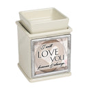Front view of Love You Forever and Always Powder Sand Interchangeable Photo Frame Warmer