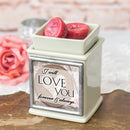 Home decor electrical fragrance lamp for use with wax drop, tarts, and oil scents
