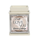 Love You Forever Always Powder Sand Interchangeable Photo Frame Candle Wax Oil Warmer