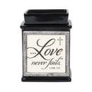 Front view of Inspirational Interchangeable Photo Frame Ceramic Glossy Black Warmer