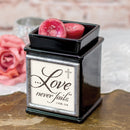 Home decor electrical fragrance lamp for use with wax drop, tarts, and oil scents