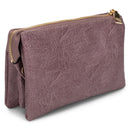 JEN & CO. Riley Vegan Leather Crossbody Wristlet With Detachable Strap, Violet