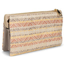 JEN & CO. Riley Vegan Leather Crossbody Wristlet With Detachable Strap, Salmon Tan