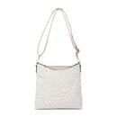 JEN & CO. Emma Vegan Leather Crossbody Bag, Beige Cheetah Print