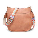 JEN & CO. Chloe  Vegan Leather Crossbody Bag, Melon