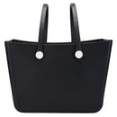 JEN & CO. Carrie Ethylene Vinyl Acetate Waterproof Versa-Tote, Black