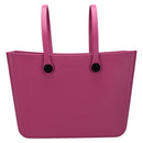 JEN & CO. Carrie Ethylene Vinyl Acetate Waterproof Versa-Tote, Berry Pink