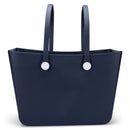 JEN & CO. Carrie Ethylene Vinyl Acetate Waterproof Versa-Tote, Navy Blue