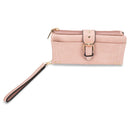 JEN & CO. Cadence Vegan Leather Wallet Clutch, Pink