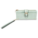 JEN & CO. Cadence Vegan Leather Wallet Clutch, Seafoam Green