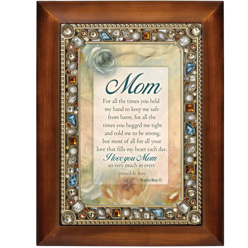 For All the Times You Held My Hand Woodgrain Easel Back Photo Frame