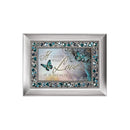 Home décor keepsake and trinket box made with hidden musical mechanism inside