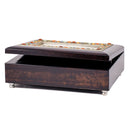 Cherish Yesterday Dream Tomorrow Amber Earth Tone Jewelry Music Box Plays Wonderful World