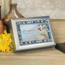 On Your Confirmation May God Bless Brushed Silvertone Jewelry Music Box Plays On Eagle's Wings