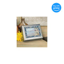 Top down view of On Your Confirmation May God Bless Brushed Silvertone Jeweled Music Box