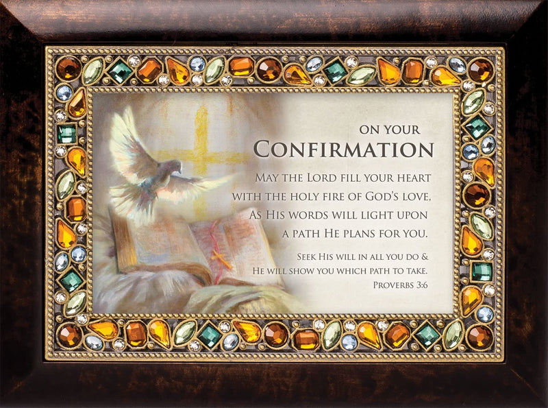 On Your Confirmation Amber Music Box Plays How Great Thou Art