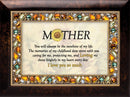 Mother You Will Burlwood Finish Jeweled Lid Jewelry Music Box Plays Tune You Are My Sunshine