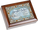Daughter in Law Beautiful Person Woodgrain Jewelry Music Box Plays You Light Up My Life