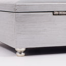 You Are Loved Little Girl Brushed Silvertone Jewelry Music Box Plays You Light Up My Life