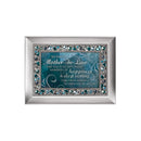 Mother-in-Law Memories of Happiness Silvertone Jewelry Music Box Plays Wind Beneath My Wings