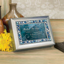 Mother-in-Law Memories of Happiness Silvertone Jewelry Music Box Plays Wind Beneath My Wings