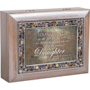 You Are Loved Little Girl Brushed Pewter Jewelry Music Box Plays Wonderful World