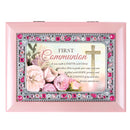 First Communion Walk Faith Blush Pink Music Box Plays Friend In Jesus