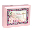 First Communion Walk Faith Blush Pink Music Box Plays Friend In Jesus