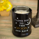 Love You to the Moon Ceramic Stoneware Electric Large Jar Candle Warmer