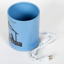 Elanze Designs Christmas Nativity Scene Black Silhouette Stoneware Electric Large Jar Candle Warmer