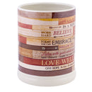 Today Aspire Change the World Wood Look Stoneware Electric Jar Candle Warmer