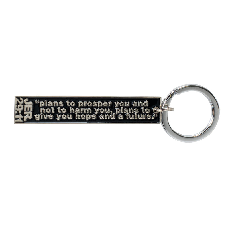 Dicksons for I Know The Plans‚àö√¢ Jeremiah 29:11 Silver Plated Enamel Key Ring Keychain