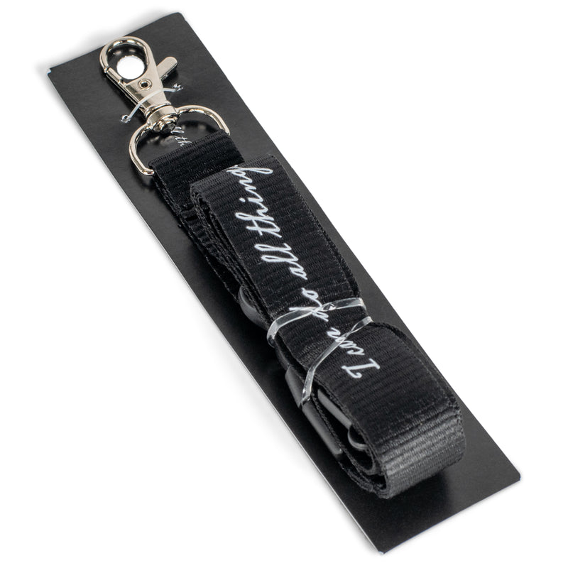 Dicksons I Can Do All Things Philippians 4:13 Black Christian Keychain Lanyard