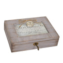 Retirement Start Living Grey Distressed Locket Music Box Plays Amazing Grace