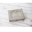 Retirement Start Living Grey Distressed Locket Music Box Plays Amazing Grace